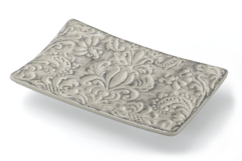 Seifenschale Ornamente grau Cover