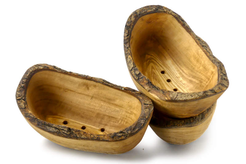 Bild Seifenschale Olive Rinde mehrere Seifenschale Olive Rinde